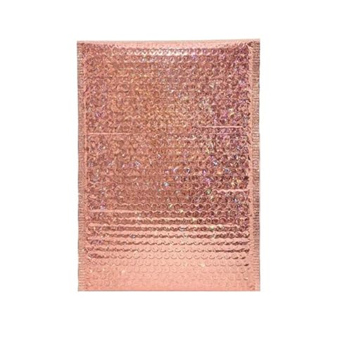 versandtaschen 50 Pcs Blase Mailer Laser Verpackung Lieferung Paket Umschlag Mailing(Champagne,18 * 23cm) von HNULGVI