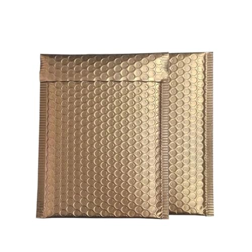 versandtaschen 50 Pcs Blase Mailer Laser Verpackung Lieferung Paket Umschlag Mailing(Dark gold,15 * 20cm) von HNULGVI
