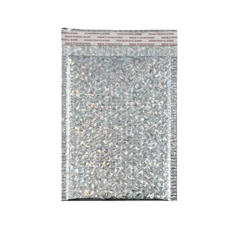 versandtaschen 50 Teile/los Umschläge Taschen for Verpackung Blase Mailer Padded Wasserdicht Verdicken(Silvery,15 * 20cm) von HNULGVI