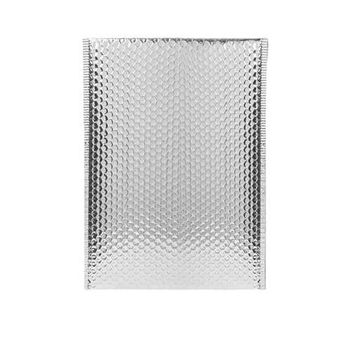 versandtaschen 50 stücke Blase Mailer Laser Umschläge Padded Mailing for Verpackung Selbst Dichtung(Silver,18 * 23cm) von HNULGVI