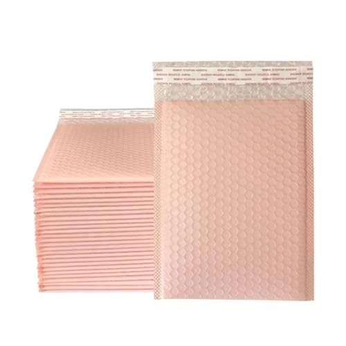 versandtaschen 50 stücke Business Liefert Blase Mailer Verpackung Taschen Zu Pack Produkte Lieferung Paket(Light pink,18 * 23cm) von HNULGVI