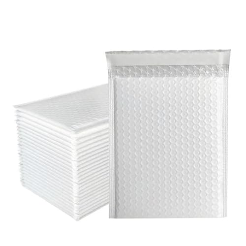 versandtaschen 50 stücke Business Liefert Blase Mailer Verpackung Taschen Zu Pack Produkte Lieferung Paket(White,18 * 23cm) von HNULGVI