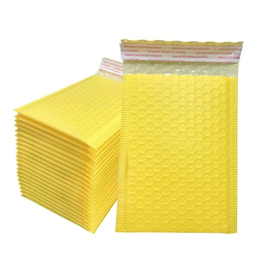 versandtaschen 50 stücke Business Liefert Blase Mailer Verpackung Taschen Zu Pack Produkte Lieferung Paket(Yellow,18 * 23cm) von HNULGVI