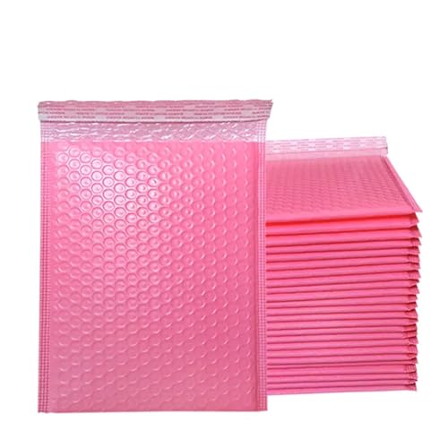 versandtaschen 50PCS Kraft Papier Blase Umschläge Gepolsterte Mailer Selbst Dichtung(Pink,18 * 23cm) von HNULGVI