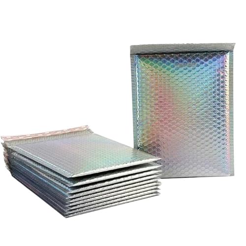 versandtaschen 50Pcs Business Supplies Bubble Mailer Umschlag Mailing Büro Schule(Rainbow,18 * 23cm) von HNULGVI