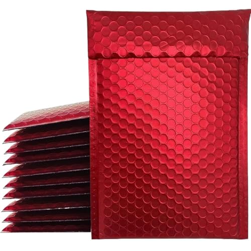versandtaschen 50Pcs Business Supplies Bubble Mailer Umschlag Mailing Büro Schule(Red,15 * 20cm) von HNULGVI