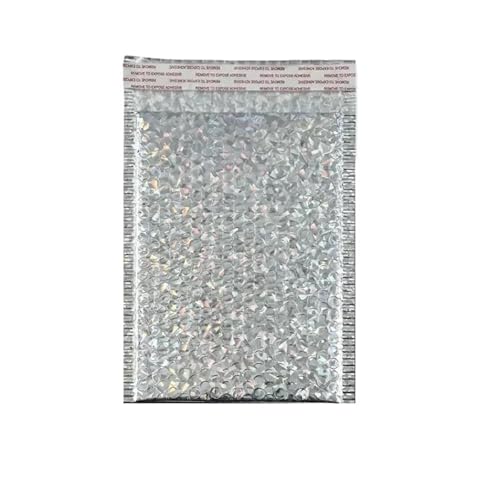 versandtaschen 50Pcs Business Supplies Bubble Mailer Umschlag Mailing Büro Schule(Silvery,18 * 23cm) von HNULGVI