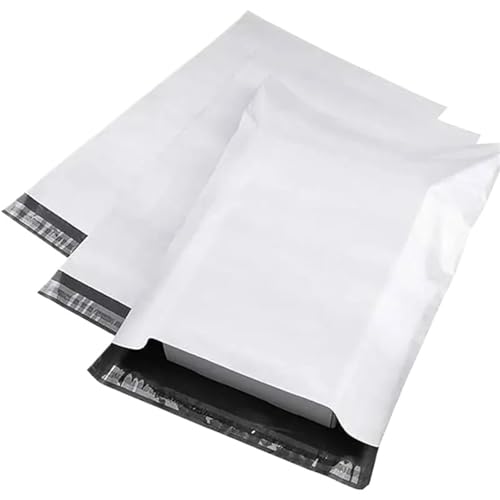 versandtaschen Grau Weiß Mail Express Taschen Ploy Opaque Umschlag Lagerung Kurier Mailing Siegel(25X31X4cm 50pcs) von HNULGVI