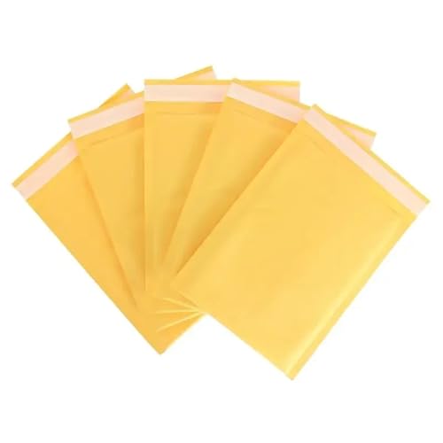 versandtaschen Kraftpapier-Luftpolsterumschläge, gepolsterte Versandtaschen, selbstverschließende Verpackungsbeutel, Kurier-Aufbewahrungstaschen(14x16cm-50pcs) von HNULGVI