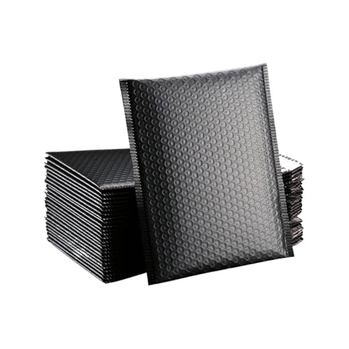 versandtaschen Luftpolstertaschen, gepolsterte Umschläge, Verpackungstaschen for Unternehmen(25pcs-black,13 * 18cm) von HNULGVI