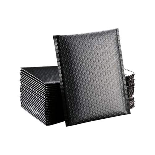 versandtaschen Luftpolstertaschen, gepolsterte Umschläge, Verpackungstaschen for Unternehmen(50pcs-black,18 * 23cm) von HNULGVI