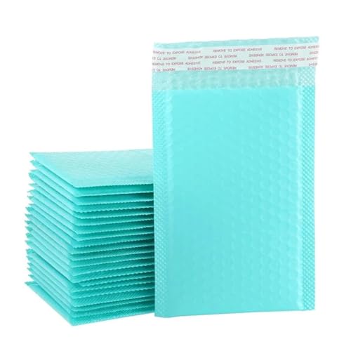 versandtaschen Luftpolstertaschen, selbstklebende, gepolsterte Umschläge for Bücher und Zeitschriften(Blue-100pcs,15 * 20cm) von HNULGVI