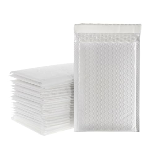 versandtaschen Weiße Luftpolstertaschen, gepolsterter Umschlagschaum for selbstverschließende Verpackungen(11x13cm 50pcs) von HNULGVI