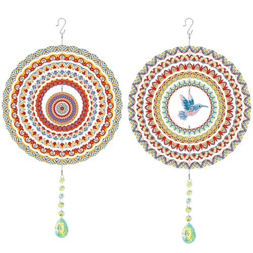 Diamond Painting Sonnenfänger Windspiel Hängende Ornament Diamant Kunst Kristall Windspiel Fenster Dekor-PFL601+PFL602 von HNYLTON