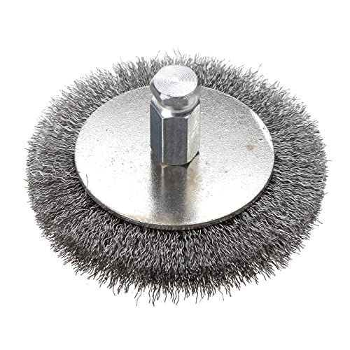 1 x Stahldrahtbürste, hochwertig, robust, 7,6 cm, rotierende Drahtbürste, Rostentfernung für Radialreifen, Reparaturwerkzeug, 75 mm Durchmesser von HNsdsvcd