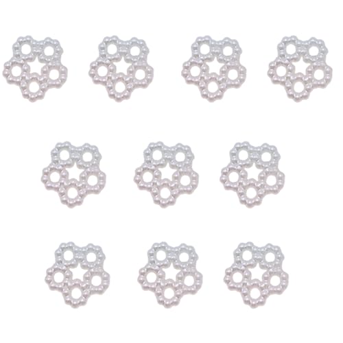 10pcs Kunststoff Hohlaushöhle Perlenform Gepolsterte Süße Anwendung Für Spielzeughut Nähen Supply Patches Haarclip Dekore von HNsdsvcd