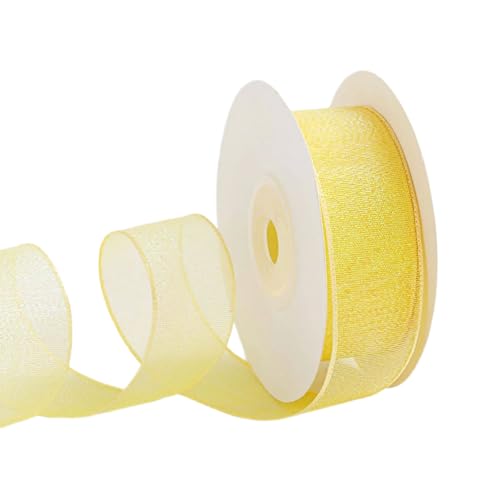 1inchx11yd Sheer Ribbons Organza Band Zum Wickeln Weihnachtsbaumbögen Kranz Machen Hochzeitseinladungsdekoration von HNsdsvcd
