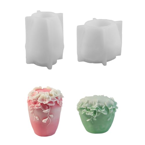 2pcs Flexible Silikonform Schimmelpilze Blütenförmige Kerzenform Duft Aromatherapys Herstellung Form Handgefertigt 2pcs Flexible Silikonform Schimmelpilze Blütenförmige Kerzenform Duft Aromatherapys Herstellung Form Handgefertigt von HNsdsvcd
