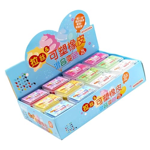 36 PCs Kneted Radiergummis Weicher Künstler Eraser Zeichnen Radiergäuer Kneeten Eraser Office School Supplies Für Skizzieren von HNsdsvcd