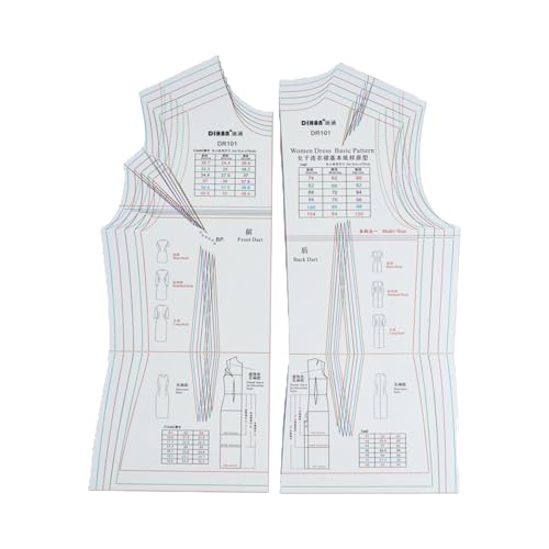 Damen-Lineal, wiederverwendbar, Kleidervorlage, verschiedene Größen, Schneider-Lineal für Modedesigner und Bekleidungsprojekte Damen-Lineal, wiederverwendbar, Kleidervorlage, verschiedene Größen, Schneider-Lineal für Modedesigner und Bekleidungsprojekte von HNsdsvcd