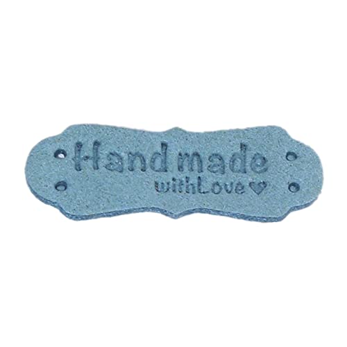 Dekoratives Etikett, handgefertigt, mit Liebe, für Lederkleidung, Mantel, Nähen, Stricken, 50 Stück von HNsdsvcd