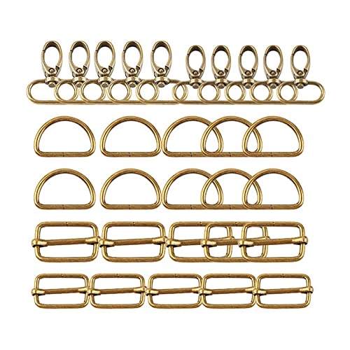 Drehverschlüsse mit D-Ringen und Schiebeschnallen, Schlüsselband-Karabinerhaken, Schlüsselband-Clip-Haken, Karabinerhaken für Schlüsselanhänger, Schlüsselanhänger, Kettenhaken, Metallhaken mit von HNsdsvcd
