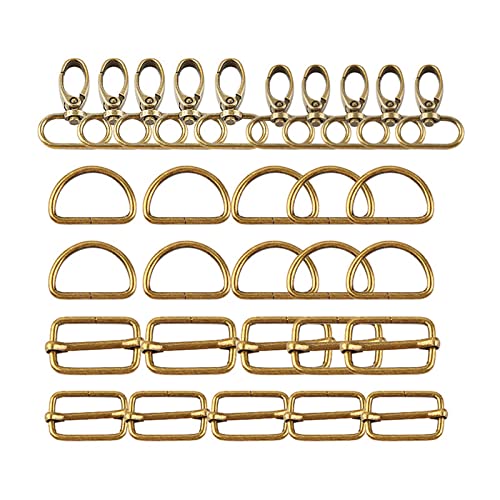 Geldbörsen-Hardware für Taschenherstellung, D-Ring, Schiebeschnallen, Taschenzubehör, Taschenschnallen, Schlüsselanhänger-Haken von HNsdsvcd