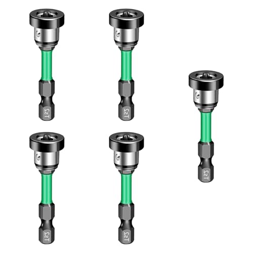 Gipskarton-Schraubendreher-Bits mit Ringen, Schrauben, Lokalisierungskopf für Holzbearbeitung, 50 mm, 5 Stück von HNsdsvcd
