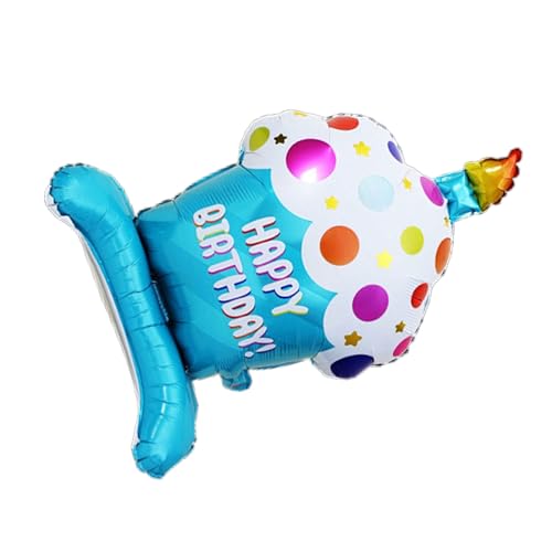 Große Happy Birthday-Kuchenballons, Cartoon-Kuchenballon, Aluminiumfolienballon für Babyparty, Party-Dekoration, Aluminiumfolienballon von HNsdsvcd