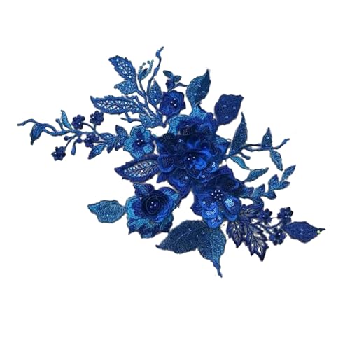 HNsdsvcd Bestickte Blumenaufnäher, Stickerei, Spitze, Blume, Applikation, zum Aufnähen auf Kleidung, Jeans, Jacken, Röcke von HNsdsvcd