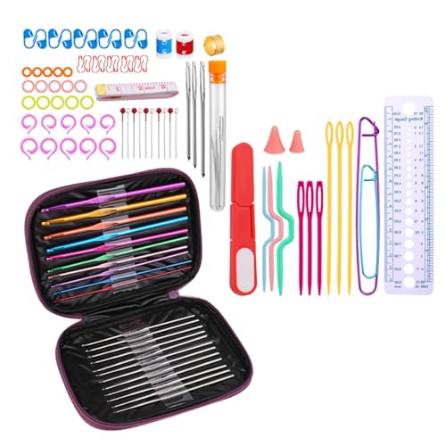 HNsdsvcd Ergonomische Häkelhaken Nähe Strick Accessoires Mit Häkelbeutel Für Anfänger Hobbyist Strickprojekt Häkeln Hobbyist Ausrüstung HNsdsvcd Ergonomische Häkelhaken Nähe Strick Accessoires Mit Häkelbeutel Für Anfänger Hobbyist Strickprojekt Häkeln Hobbyist Ausrüstung von HNsdsvcd