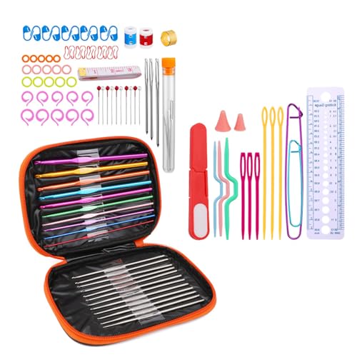 HNsdsvcd Ergonomische Häkelhaken Nähe Strick Accessoires Mit Häkelbeutel Für Anfänger Hobbyist Strickprojekt Häkeln Hobbyist Ausrüstung HNsdsvcd Ergonomische Häkelhaken Nähe Strick Accessoires Mit Häkelbeutel Für Anfänger Hobbyist Strickprojekt Häkeln Hobbyist Ausrüstung von HNsdsvcd