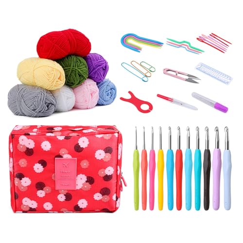 HNsdsvcd Ergonomische Häkelhaken Nähe Strick Accessoires Mit Häkelbeutel Für Anfänger Hobbyist Strickprojekt Häkeln Hobbyist Ausrüstung HNsdsvcd Ergonomische Häkelhaken Nähe Strick Accessoires Mit Häkelbeutel Für Anfänger Hobbyist Strickprojekt Häkeln Hobbyist Ausrüstung von HNsdsvcd