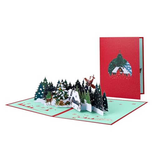 HNsdsvcd Faltbare 3D Weihnachts Popup Grußkarte Mit Umschlag Stilvoller Handgefertigter Festes Überraschungskarte Für Familie Und Freund HNsdsvcd Faltbare 3D Weihnachts Popup Grußkarte Mit Umschlag Stilvoller Handgefertigter Festes Überraschungskarte Für Familie Und Freund von HNsdsvcd