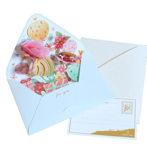 HNsdsvcd Festliche 3D Blumengrußkarte Handgefertigt Mit Liebe Zum Detail Popup Card Für Share Wärme Und Glücks Geschenkkarte von HNsdsvcd