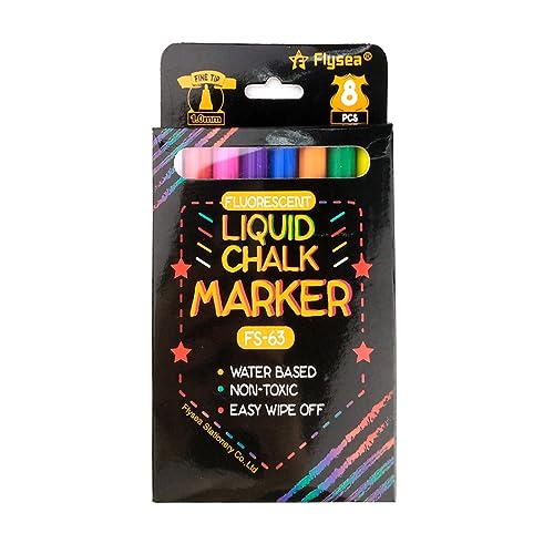 HNsdsvcd Flüssigkreide-Marker, fluoreszierender Textmarker, trocken abwischbarer Stift für Schreibtafeln, Tafeln, Whiteboards, 8 Stück HNsdsvcd Flüssigkreide-Marker, fluoreszierender Textmarker, trocken abwischbarer Stift für Schreibtafeln, Tafeln, Whiteboards, 8 Stück von HNsdsvcd