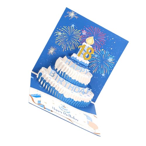 HNsdsvcd Kreative 3D Geburtstagsfeierkarte Buntes 3D Popup Geburtstagstortekarte Mit Hüllkurvengrußkarte HNsdsvcd Kreative 3D Geburtstagsfeierkarte Buntes 3D Popup Geburtstagstortekarte Mit Hüllkurvengrußkarte von HNsdsvcd
