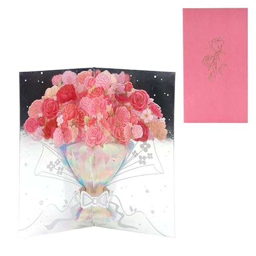 HNsdsvcd Kreative Rose Bouquet Form Geburtstagskarte Für Jungen Mädchen Mutter Frau Mann 3d Geburtstag Rose Bouquet Grußkarten HNsdsvcd Kreative Rose Bouquet Form Geburtstagskarte Für Jungen Mädchen Mutter Frau Mann 3d Geburtstag Rose Bouquet Grußkarten von HNsdsvcd