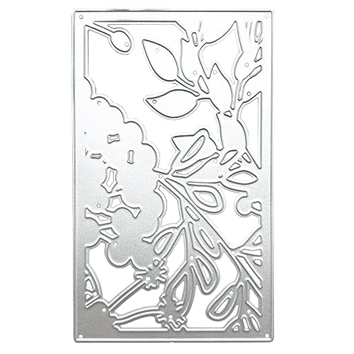 HNsdsvcd Metall-Stanzformen mit Blumenrahmen, Karbonstahl, Prägeschablone, Scrapbooking, für Karten, Stanzformen von HNsdsvcd