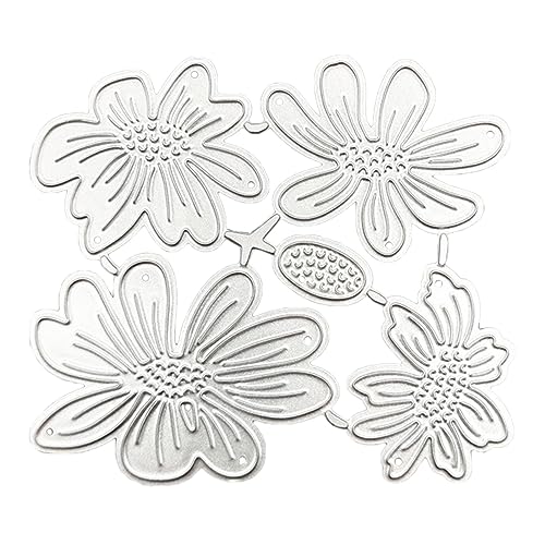 HNsdsvcd Metall-Stanzschablone mit Blumen-Motiv, Karbonstahl, Prägeschablone, Scrapbooking, für Karten, Stanzformen von HNsdsvcd