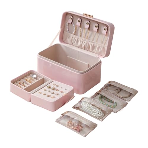 HNsdsvcd Mode PU Leder Schmuckschatulle Mit Kratzfestem Futter Tragbarer Accessoire Organisatoren Für Frauenringe Armbänder Weiche Touch Juwely Box Accessoires HNsdsvcd Mode PU Leder Schmuckschatulle Mit Kratzfestem Futter Tragbarer Accessoire Organisatoren Für Frauenringe Armbänder Weiche Touch Juwely Box Accessoires von HNsdsvcd