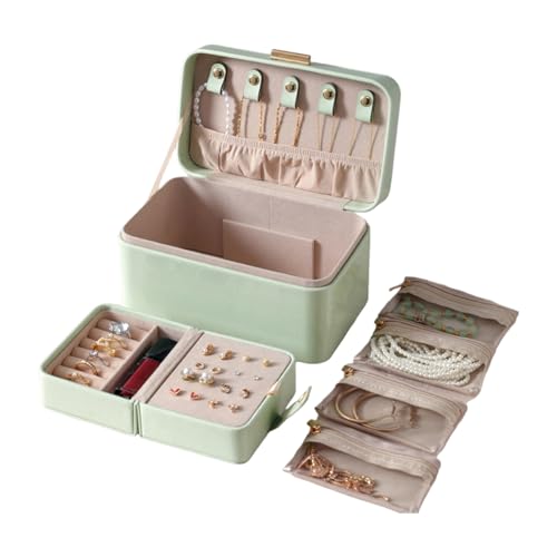 HNsdsvcd Mode PU Leder Schmuckschatulle Mit Kratzfestem Futter Tragbarer Accessoire Organisatoren Für Frauenringe Armbänder Weiche Touch Juwely Box Accessoires HNsdsvcd Mode PU Leder Schmuckschatulle Mit Kratzfestem Futter Tragbarer Accessoire Organisatoren Für Frauenringe Armbänder Weiche Touch Juwely Box Accessoires von HNsdsvcd