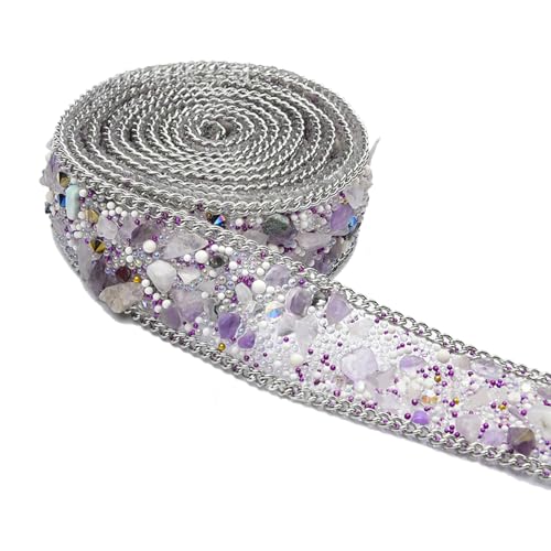 HNsdsvcd Strass-Bänder, 90 cm, selbstklebendes Strassband, glitzernde Strasssteine, Aufkleber für Hochzeitsdekorationen von HNsdsvcd