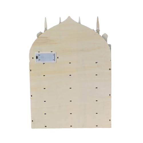 Holz Ramadans Adventskalender mit LED-Licht und 30 kleinen Schubladen Countdown Kalender für Eid Festivals Party Dekoration von HNsdsvcd