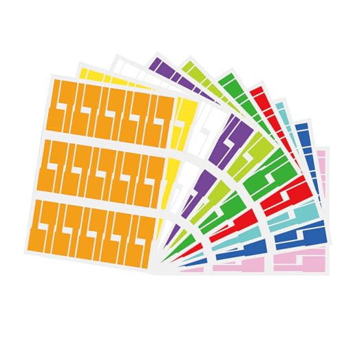 Kabel-Etiketten, 10 Farben, Kabelbeschriftungsetiketten, Computerraum-Organisation, 300 Stück von HNsdsvcd
