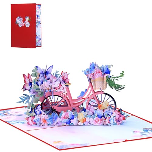 Künstlerische 3D Blumen Fahrräder Papierkarte Künstlerische 3D Fahrräder Grußkarte mit Blumen und Schmetterlingen für jede Veranstaltung Künstlerische 3D Blumen Fahrräder Papierkarte Künstlerische 3D Fahrräder Grußkarte mit Blumen und Schmetterlingen für jede Veranstaltung von HNsdsvcd