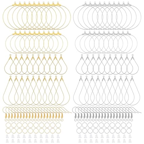 Künstlerisches Ohrring-Herstellungszubehör, handgefertigte Ohrringherstellung, einzigartiges Perlen-Hoop-Haken- und Fundstück-Set Künstlerisches Ohrring-Herstellungszubehör, handgefertigte Ohrringherstellung, einzigartiges Perlen-Hoop-Haken- und Fundstück-Set von HNsdsvcd