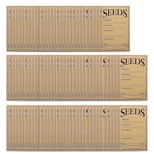 Probenaufbewahrungsumschläge für effizientes Probenmanagement, 7,6 x 12,9 cm, Probenpakete, Umschläge für Gartenarbeit, 100 Stück von HNsdsvcd