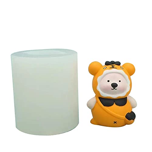 Silikonform, 3D-Bär-Statue, Räucherstäbchenform, Gießform, duftend, handgefertigt, Schmuck Silikonform, 3D-Bär-Statue, Räucherstäbchenform, Gießform, duftend, handgefertigt, Schmuck von HNsdsvcd