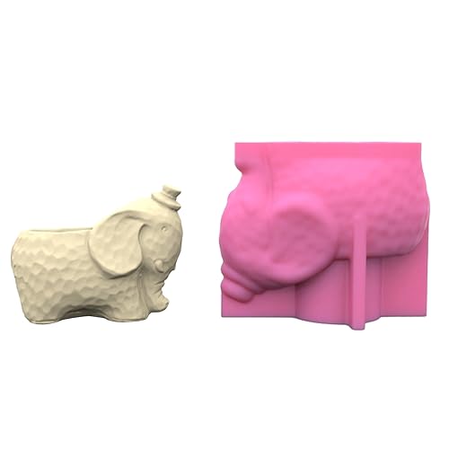 Silikonform für Blumentopf, Elefant, Gips, Blumentopf, Epoxidharz, Gießform, Sukkulenten, Vasen, Zement, Ton, Stifthalter Silikonform für Blumentopf, Elefant, Gips, Blumentopf, Epoxidharz, Gießform, Sukkulenten, Vasen, Zement, Ton, Stifthalter von HNsdsvcd